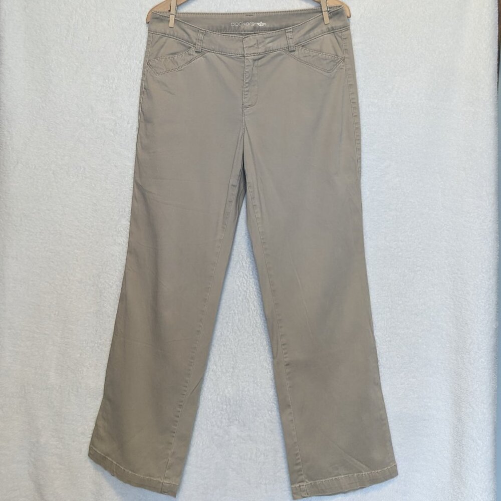 Dockers women's straight leg flat front khakis